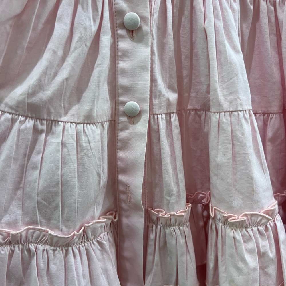 Kleid Pink Ruffle Sundress with Puff Sleeves - Picture 2 of 7